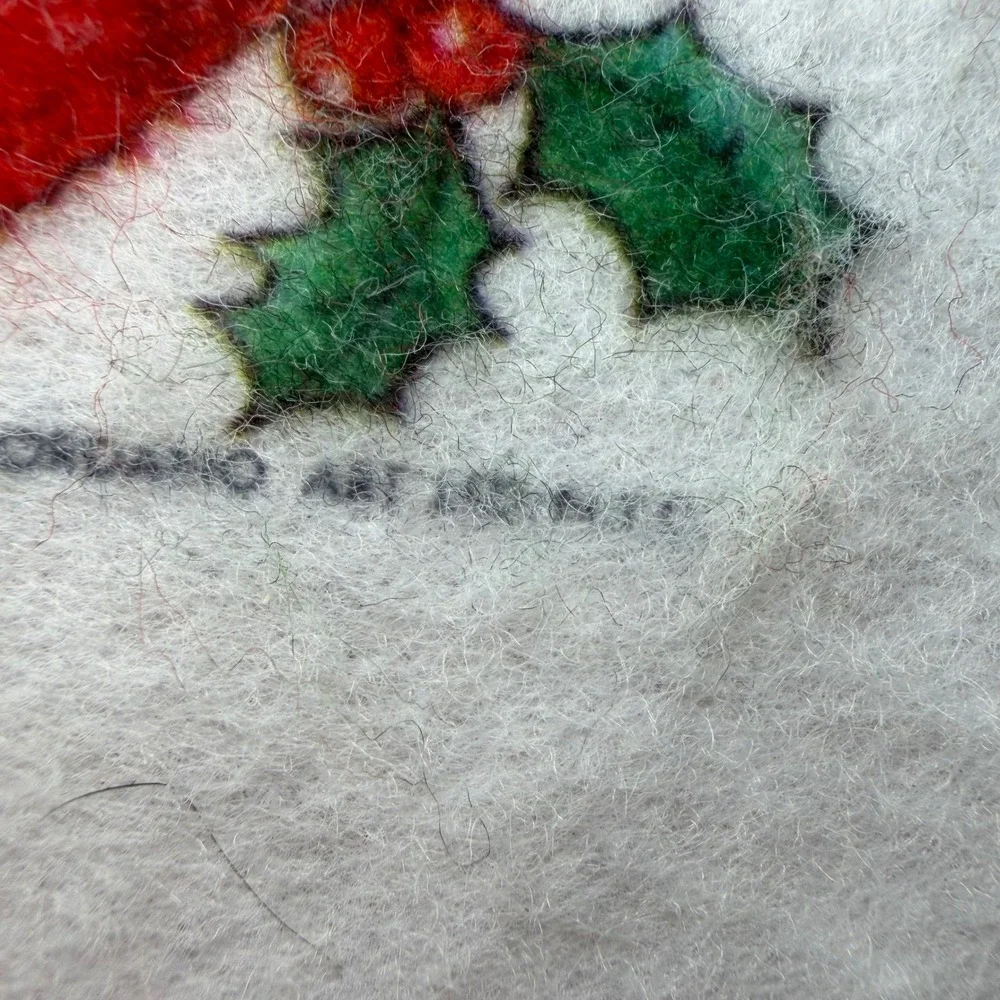Vintage Giordano Art Santa Claus Quilted Felt Christmas Tree‎ Skirt 1986 40